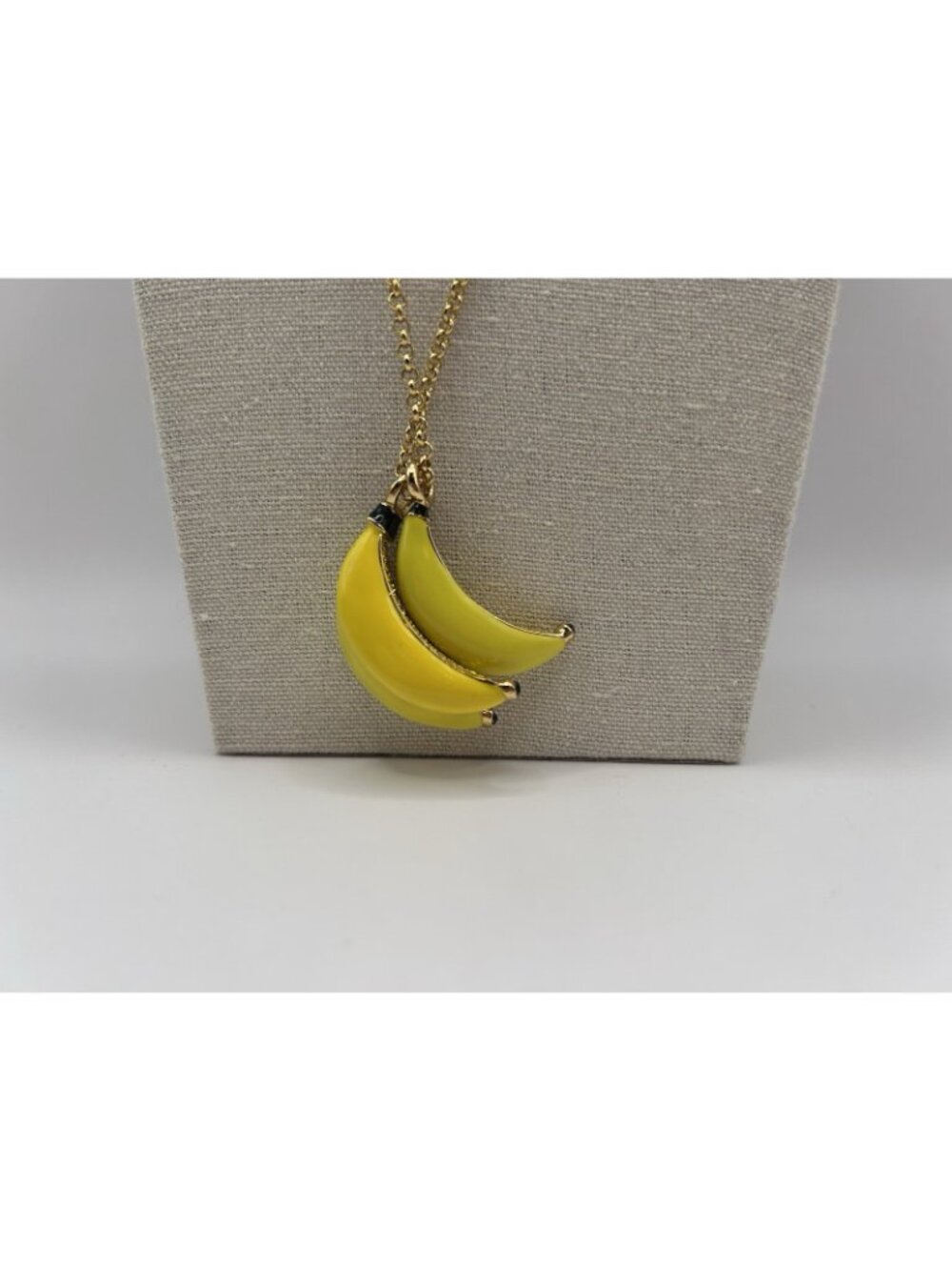 Kate Spade Banana Necklace Pendant Out Of Office Gold Tone Long Jewelry Gift - Picture 6 of 12